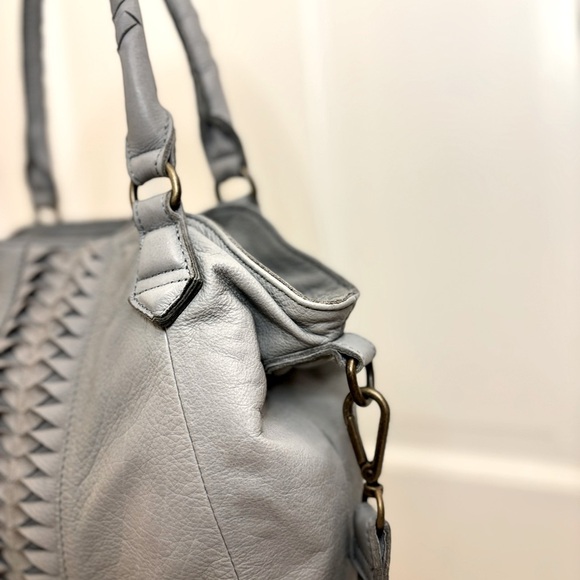 LIEBESKIND BERLIN LEATHER SHOULDER/CROSSBODY, Anthropologie, Dusty Blue/Grey - Picture 5 of 10